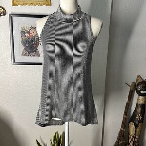 Pinc Size XL Black & white Striped Blouse